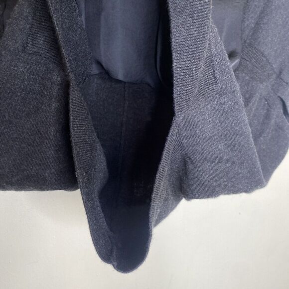 AllSaints Merino Wool Black/Grey V Neck Sweater Blouse Size XS - Picture 8 of 11